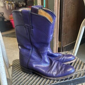 Vintage purple Justin Roper boots